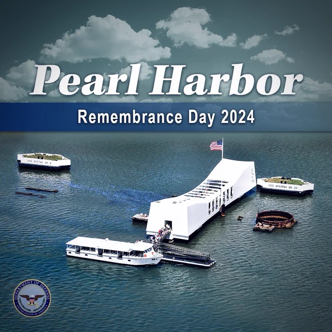 Pearl Harbor Remembrance Day graphic.