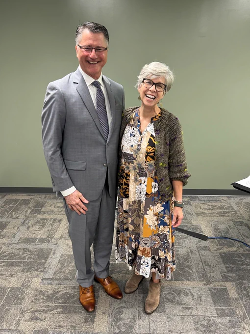 Duplin President Bob Kornegay and NCCF President & CEO Jennifer Tolle Whiteside