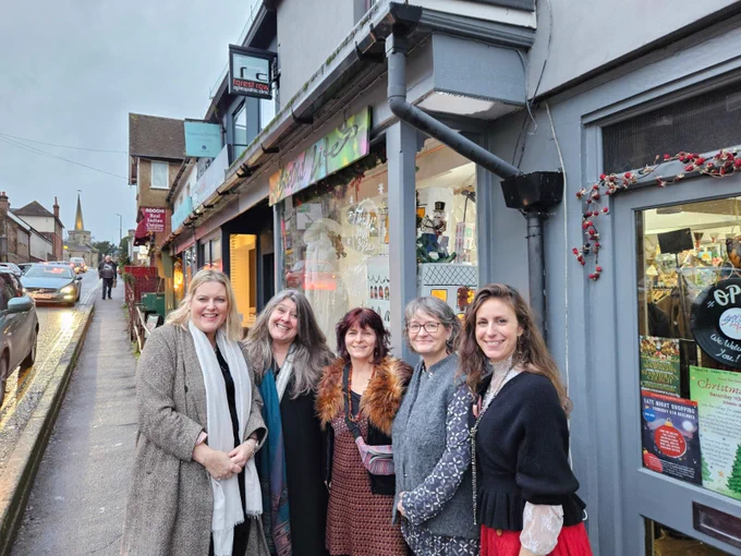 With Kate and the team at Second Life outside their fab shop