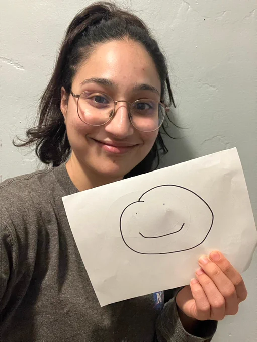 Pic of me holding my smiley face!