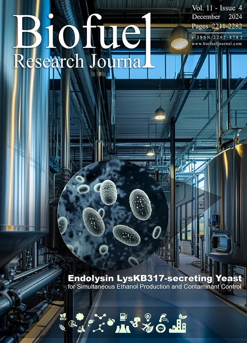Featured on the Cover: Advancing bioethanol production with innovation! Researchers at @USDA have engineered Saccharomyces cerevisiae to secrete endolysin, significantly reducing bacterial contamination and increasing ethanol yields by 16%. A sustainable leap for biofuels!