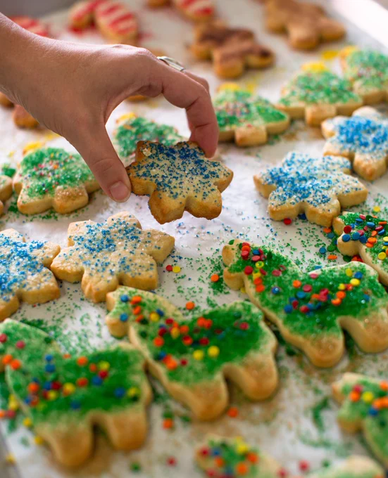 Image of sugar cut out cookies.