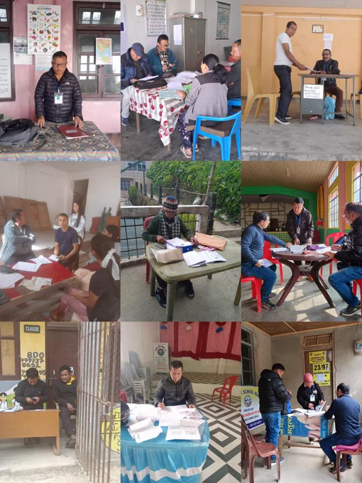 Visit of Polling Stations by AERO on Special Campaign Day of SSR 2025 at Pulbazar & Jorebunglow Sukhiapokhri block of Darjeeling district, West Bengal