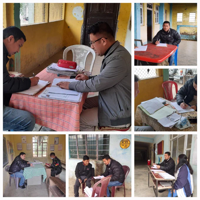 Visit of Polling Stations by AERO on Special Campaign Day of SSR 2025 at Pulbazar & Jorebunglow Sukhiapokhri block of Darjeeling district, West Bengal