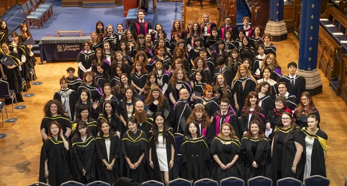 Graduates in the Bute Hall