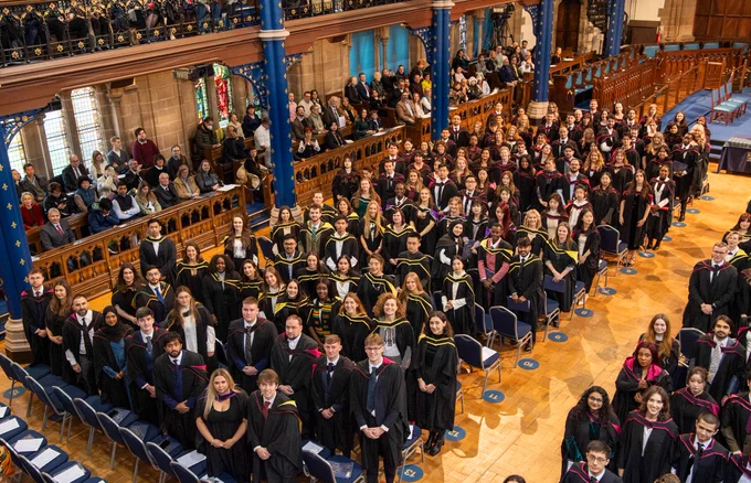 Graduates in the Bute Hall