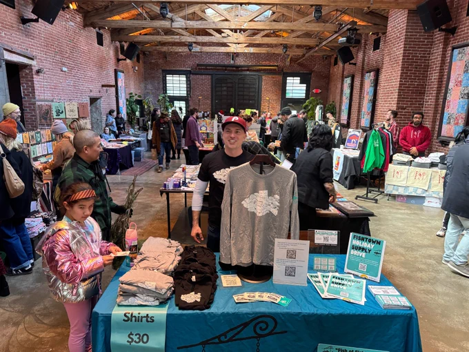 Picture of the Last Minute Market at Star Bolt Philly, featuring local artisans 