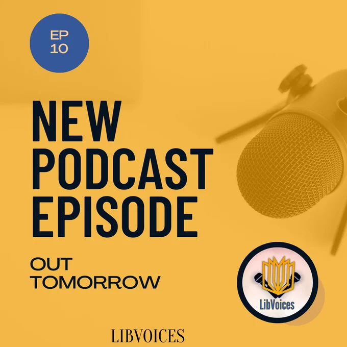 text reads new podcast episode out tomorrow, episode 10