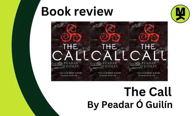 Banner stating: Book Review – The Call by Peadar Ó Guilín.