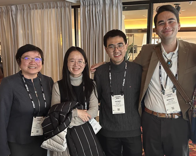 NOAA Climate & Global Change Postdoctoral Fellows and alumni: Tianjia (Tina) Liu, Xiaomeng Jin, Yaowei Li, and Makoto Kelp.