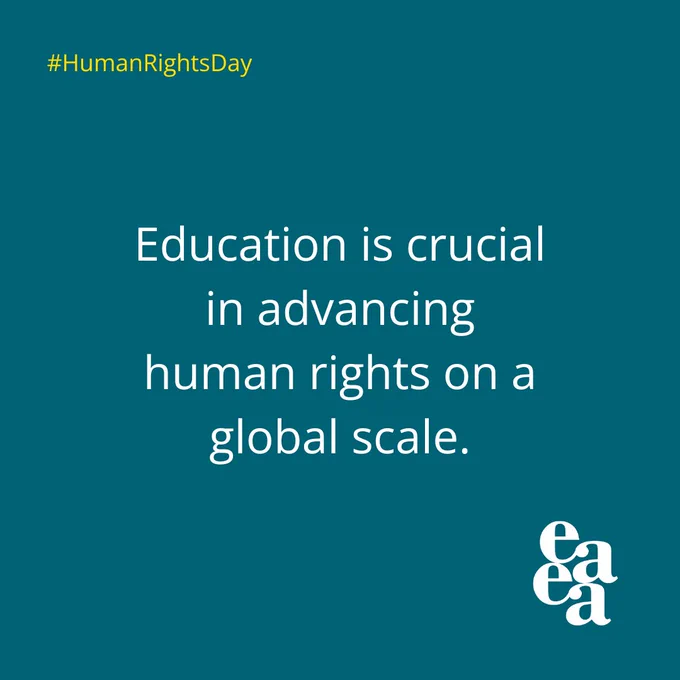 Education is crucial in advancing human rights on a global scale.
#HumanRightsDay