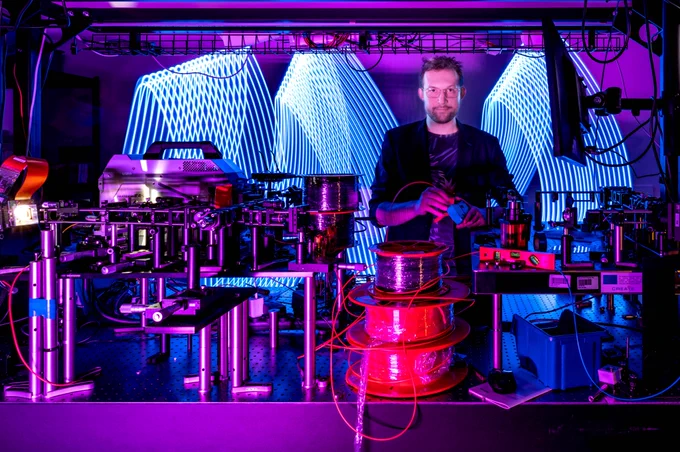 The pictures feature the first author of the paper, Piotr Wegrzyn.
Photos by Dr. Karol Karnowski.