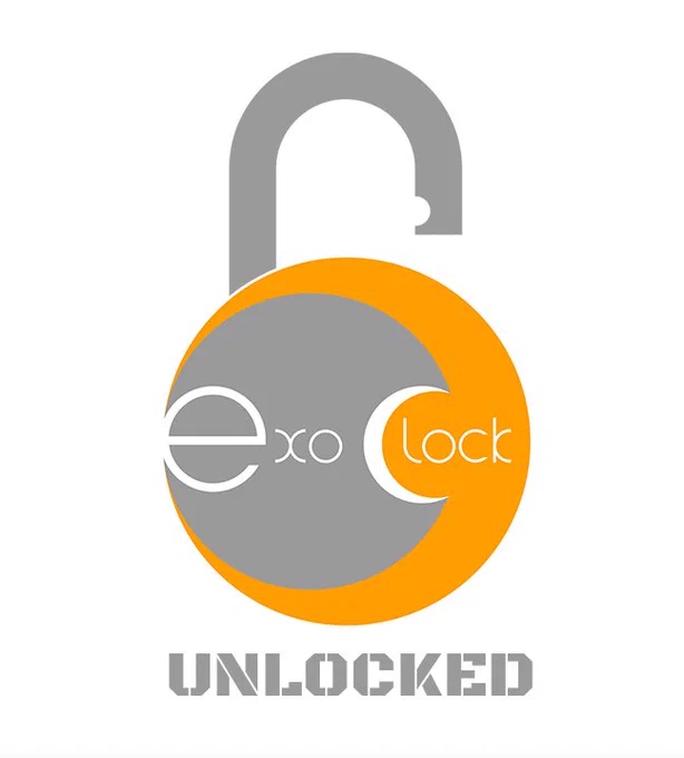 The ExoClock Unlocked logo