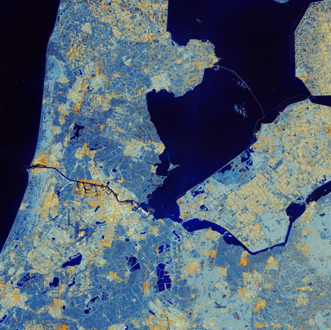Copernicus/Esa Netherlands Sentinel-1C image