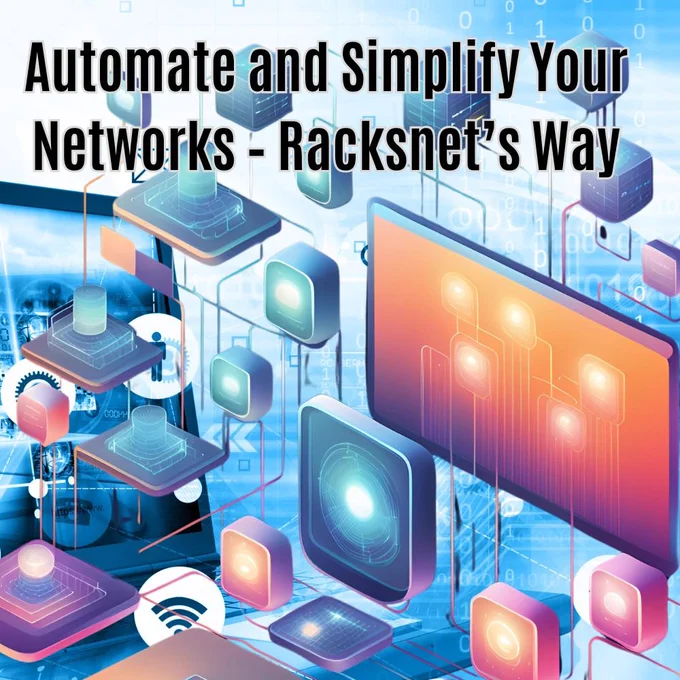 Simplify Your Networks with Racksnet! Discover how our tools can automate network management, streamline workflows, and enhance efficiency. Racksnet simplifies IT tasks, making network management easier than ever. Simplify Your Networks with intelligent automation. Automate your way to a smarter IT solution. Visit racksnet.com for the ultimate network automation experience! Simplify Your Networks today and explore seamless solutions tailored for IT professionals