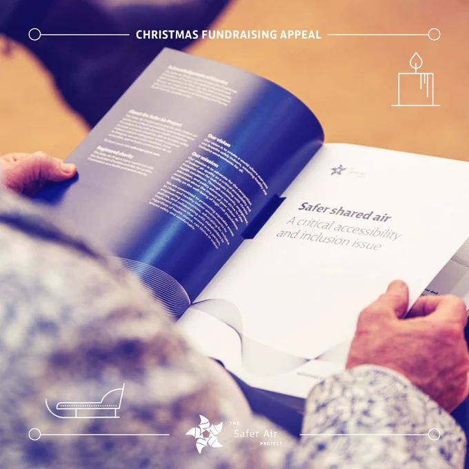 Man reading Safer shared air report