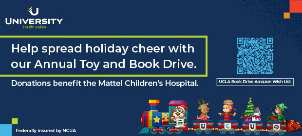 Help spread holiday cheer with our Annual Toy and Book Drive for Mattel Children's Hospital.
