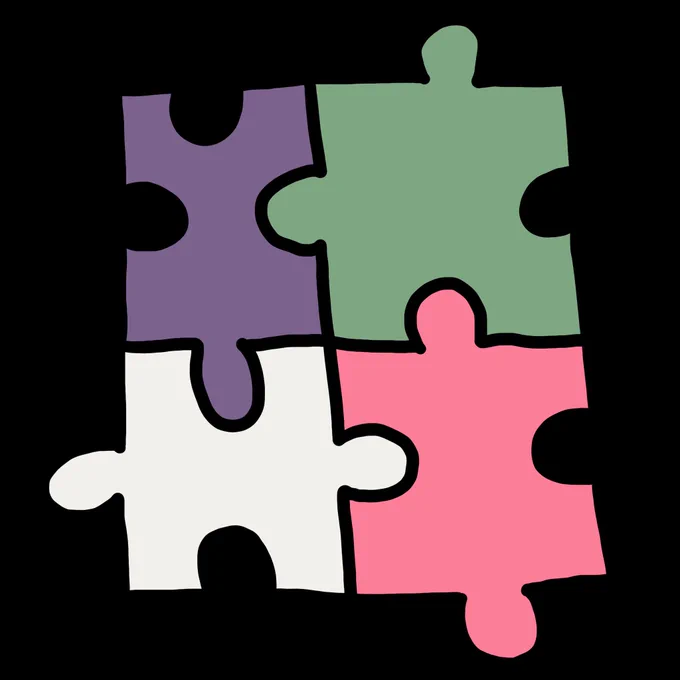DRA open science puzzle pieces icon