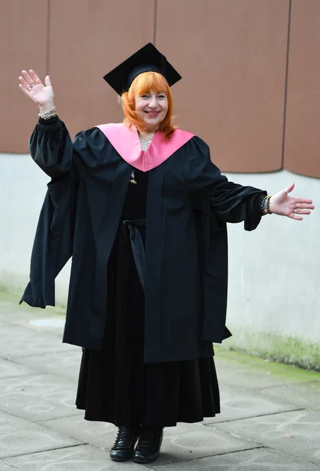 Photo Credit Andy Teebay, Liverpool Echo.
Vivien Woerdenweber in her graduation gown