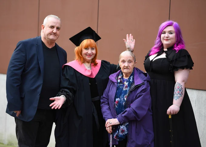 Photo Credit Andy Teebay, Liverpool Echo.
From left to right, Ralf Woerdenweber, Vivien Woerdenweber, Sandra Brikett and Eve Woerdenweber