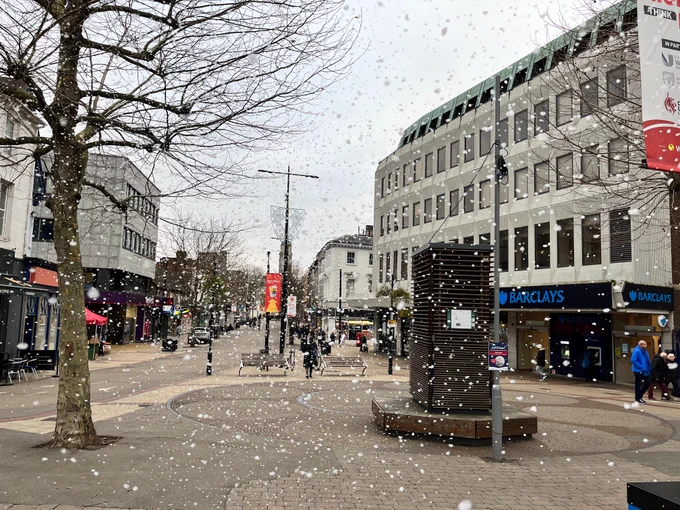 Snowfall at Market Hill