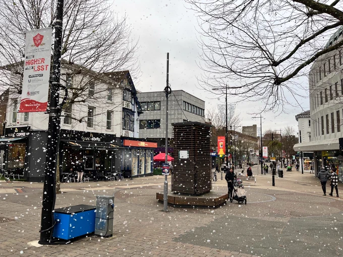 Snowfall at Market Hill