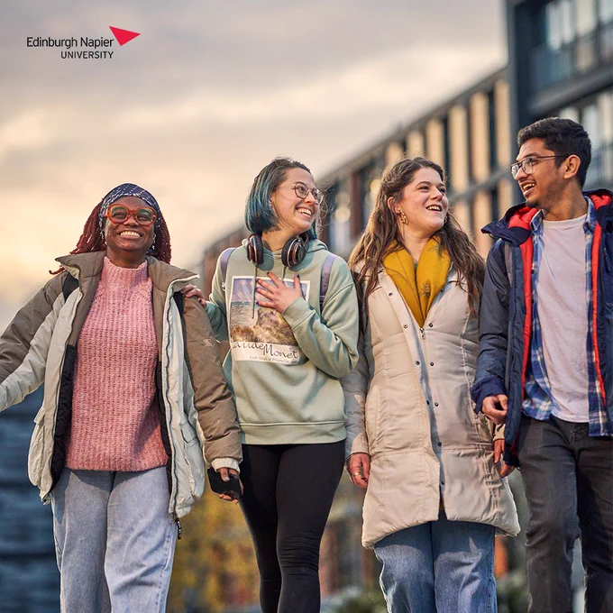 City Life along the Union canal with stduent ambassadors Trystan, Samuela, Hannah-Mae and Amey

