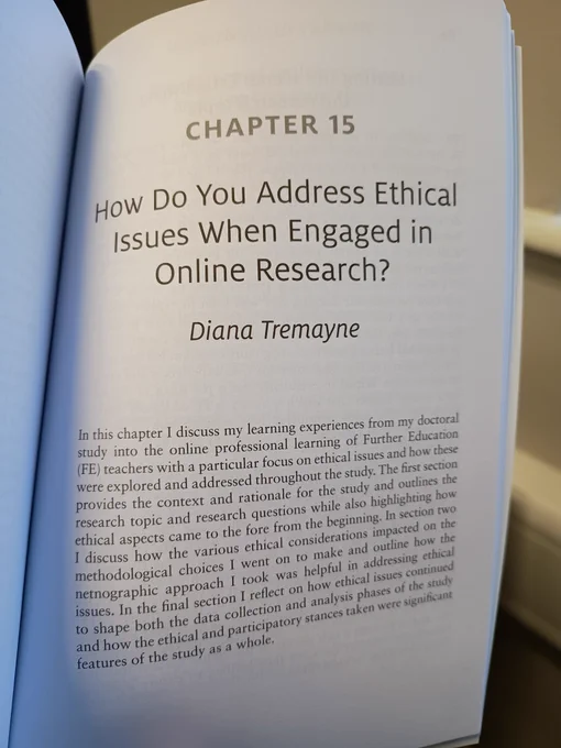 CHAPTER 15

How Do You Address Ethical Issues When Engaged in Online Research?

Diana Tremayne