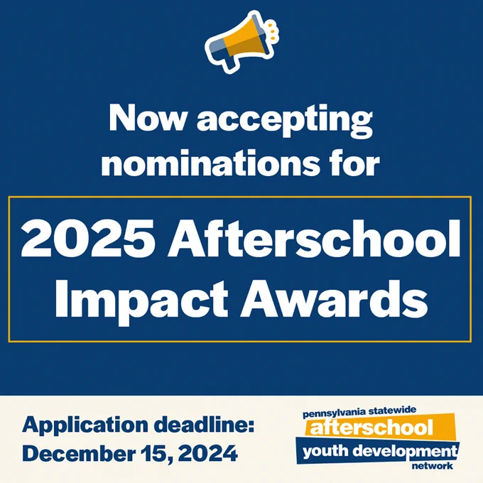 2025 Afterschool Impact Award nominations due December 15