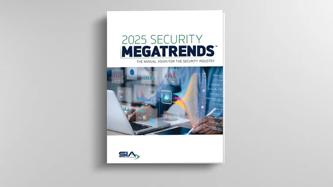 2025 Security Megatrends: The Annual Vision for the Security Industry
SIA logo
AI concept image
report cover of the 2025 Security Megatrends publication