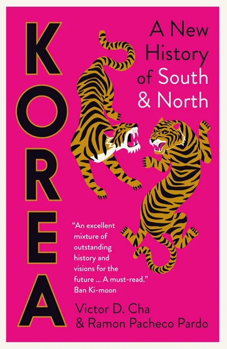 A bright-pink book cover.  Has title and authors' names, and a blurb - "An excellent mixture of outstanding history and visions for the future ... A must-read" Ban Ki-moon