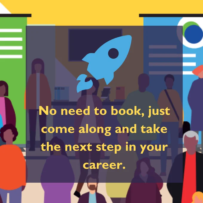 No need to book, just come along and take the next step in your career.