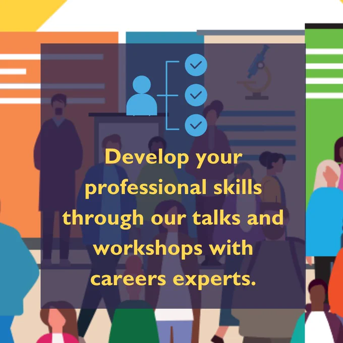 Develop your professional skills through our talks and workshops with careers experts.