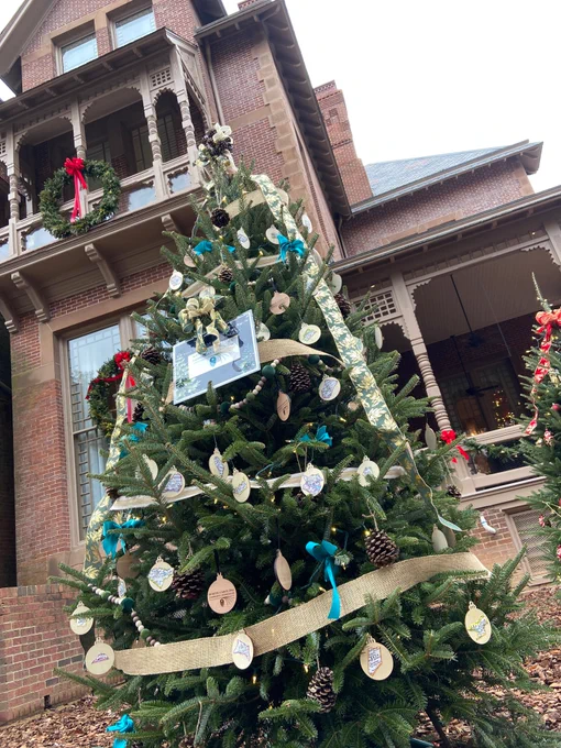 The NC Community Foundation tree at the Executive Mansion in Raleigh