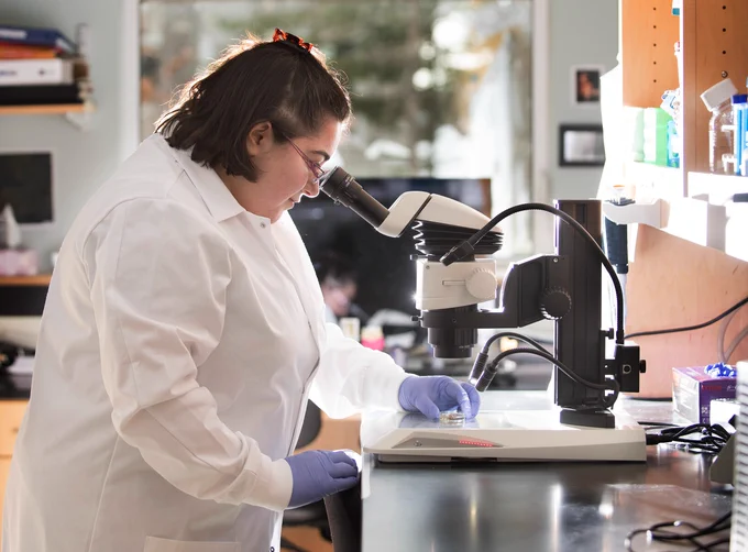 woman in laboratory