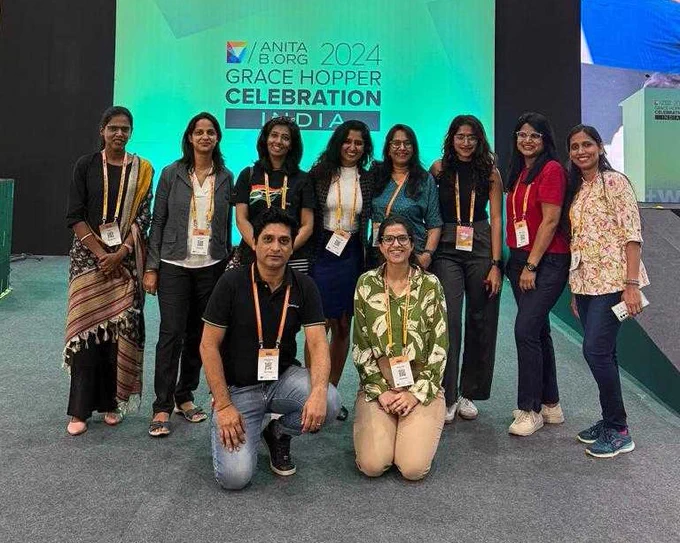 Oracle volunteers at Grace Hopper Celebration India