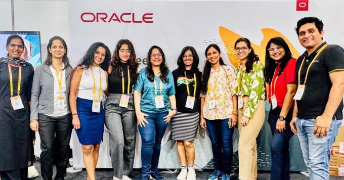 Oracle volunteers at Grace Hopper Celebration India