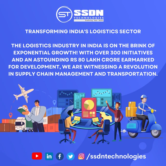 🌟 Transforming India's Logistics Sector 🌟
🚀 The logistics industry in India is on the brink of exponential growth! With over 300 initiatives and an astounding Rs 80 lakh crore earmarked for development, we are witnessing a revolution in supply chain management and transportation.
📈 Why It Matters:
•	Enhanced efficiency in moving goods across the country
•	Job creation across various skill levels, empowering our workforce
•	Modernization of infrastructure, setting the stage for a robust economy
🔍 Key Details:
•	Focus: Skill Development in Logistics
•	Investments: Rs 80 lakh crore for over 300 initiatives     
Join us in this exciting journey towards a more efficient and skilled logistics landscape!