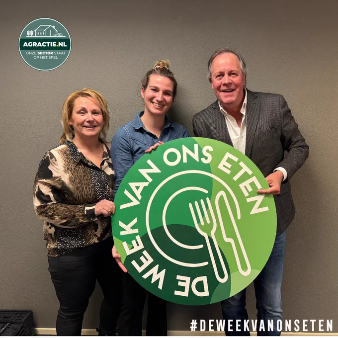 Anne Rozendaal, Alien van Zijtveld en Bert van Wanrooij gingen samen op de foto.