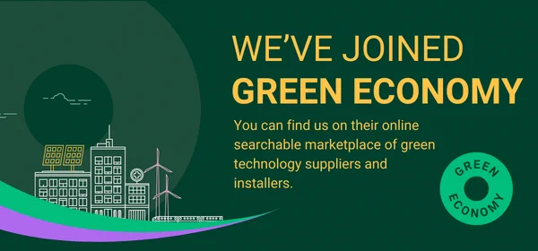 "We've Joined Green Economy" Green Economy logo