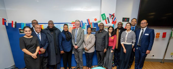 Delegates from Tanzania at the event with BHRUT staff