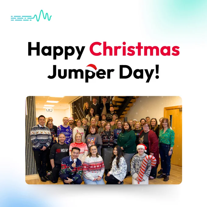 Happy Christmas Jumper Day!
Image of Lexonik staff members wearing Christmas jumpers.