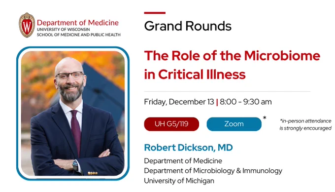 Poster with details about Grand Rounds presentation.