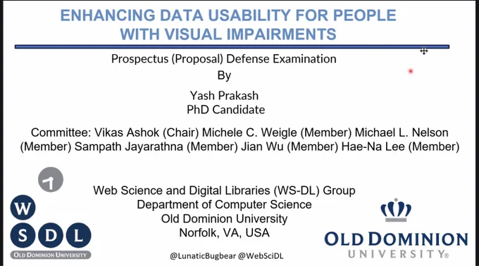 Title: ENHANCING DATA USABILITY FOR PEOPLE WITH VISUAL IMPAIRMENTS