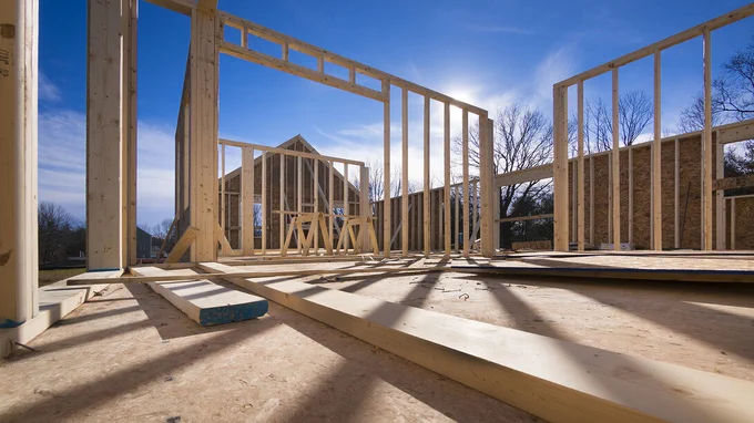 The frame of a house. (Shutterstock)