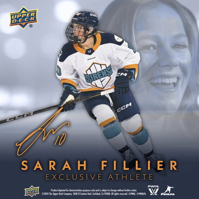 Sarah Fillier is Upper Deck's newest exclusive athlete