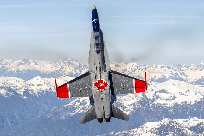 Le CF-18 de l'équipe de démonstration 2024.