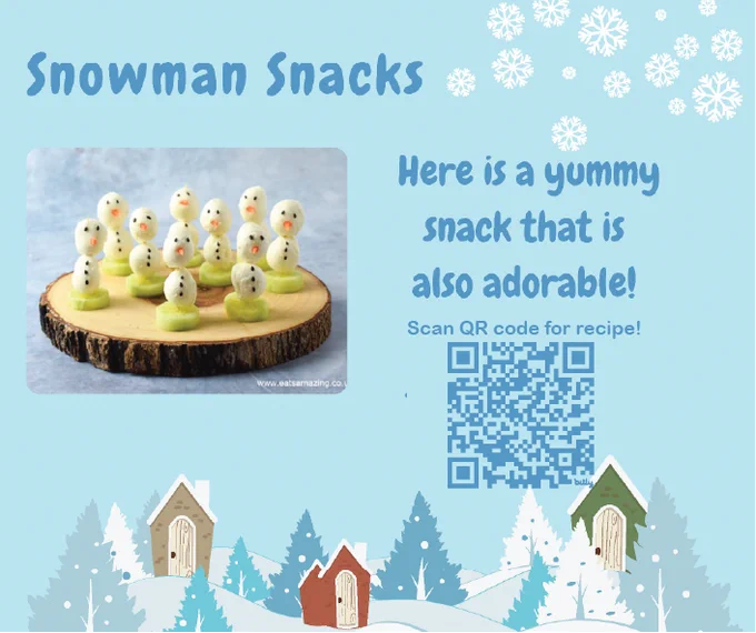 Snowman Snack Recipies