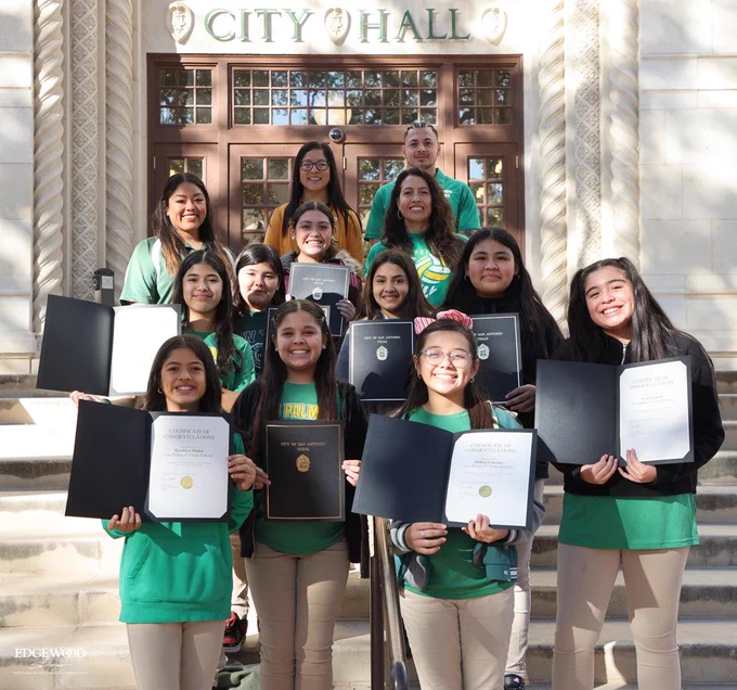 Volleyball teams recognized by City Council
