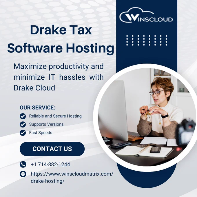 Drake Tax Software Hosting - Maximize productivity and minimize IT hassles with Drake Cloud. Our Service
Reliable and Secure Hosting, Supports Versions, Fast Speeds. Contact us  1 714-882-1244 or Visit: https://www.winscloudmatrix.com/drake-hosting/. #DrakeTaxSoftwareHosting ##DrakeHosting